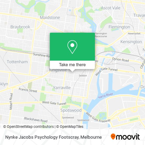 Nynke Jacobs Psychology Footscray map