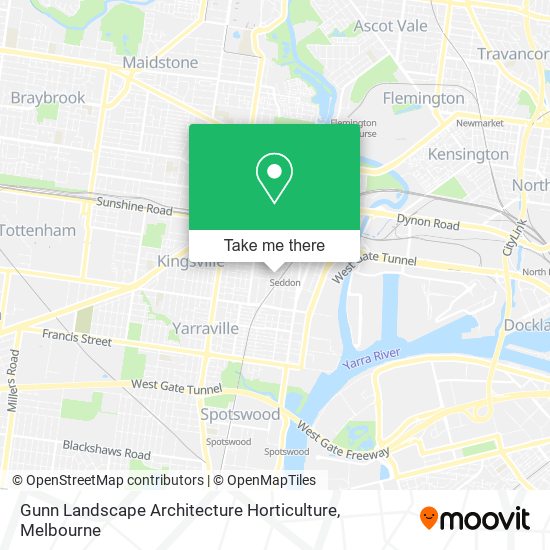 Gunn Landscape Architecture Horticulture map