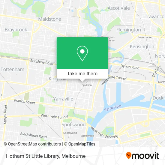 Mapa Hotham St Little Library