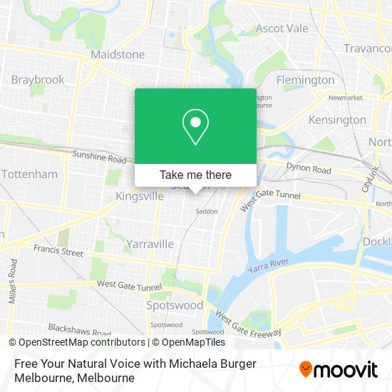 Free Your Natural Voice with Michaela Burger Melbourne map