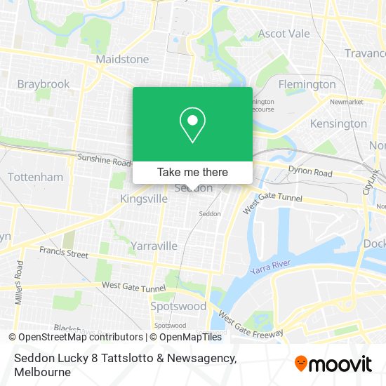 Seddon Lucky 8 Tattslotto & Newsagency map