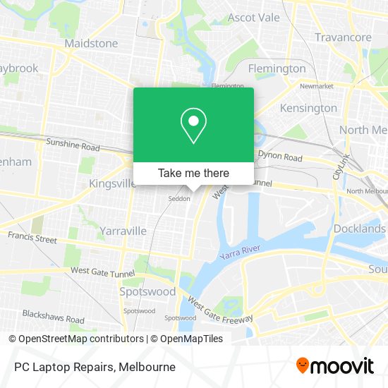 PC Laptop Repairs map