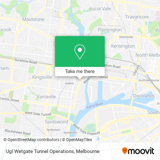 Ugl Wetgate Tunnel Operations map