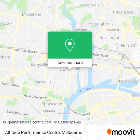 Mapa Altitude Performance Centre