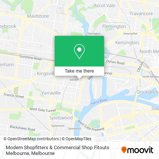 Modern Shopfitters & Commercial Shop Fitouts Melbourne map