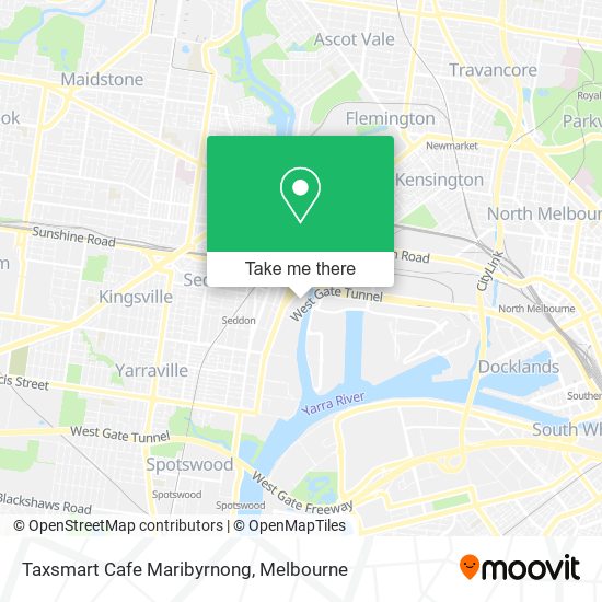 Mapa Taxsmart Cafe Maribyrnong