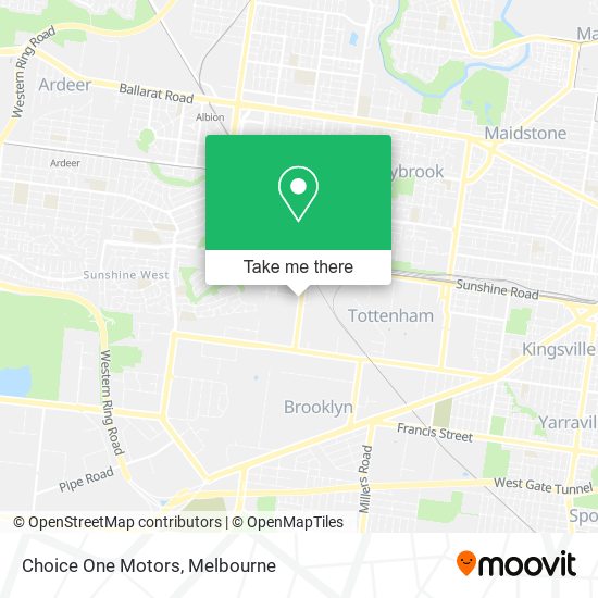 Choice One Motors map