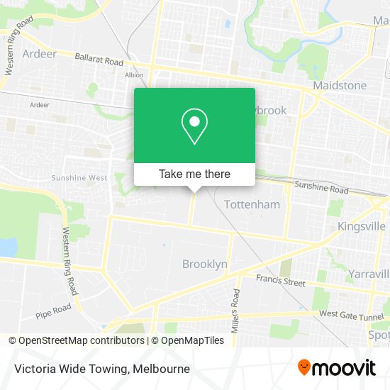 Victoria Wide Towing map