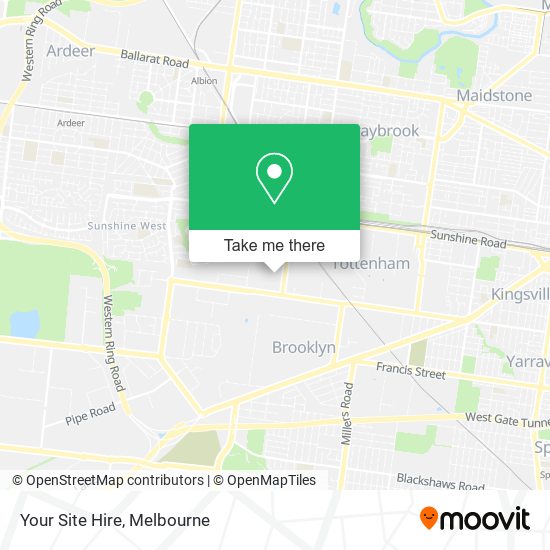 Your Site Hire map