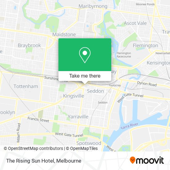 The Rising Sun Hotel map