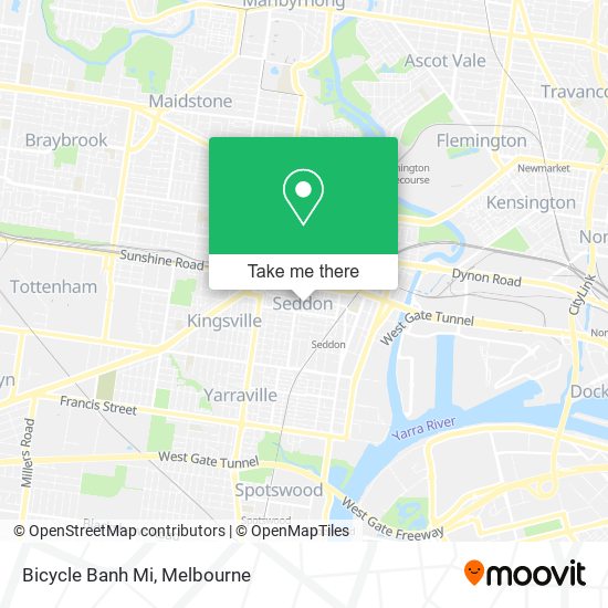 Bicycle Banh Mi map