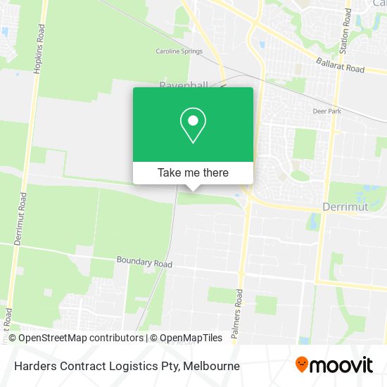 Harders Contract Logistics Pty map