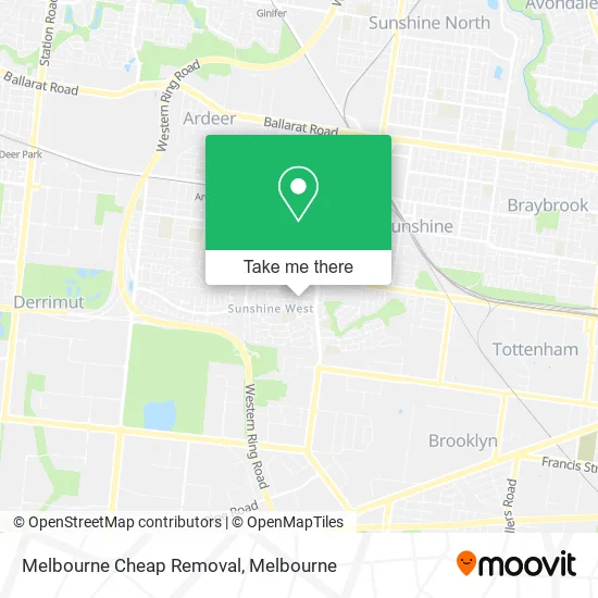 Melbourne Cheap Removal map