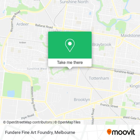 Fundere Fine Art Foundry map