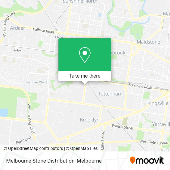 Melbourne Stone Distribution map