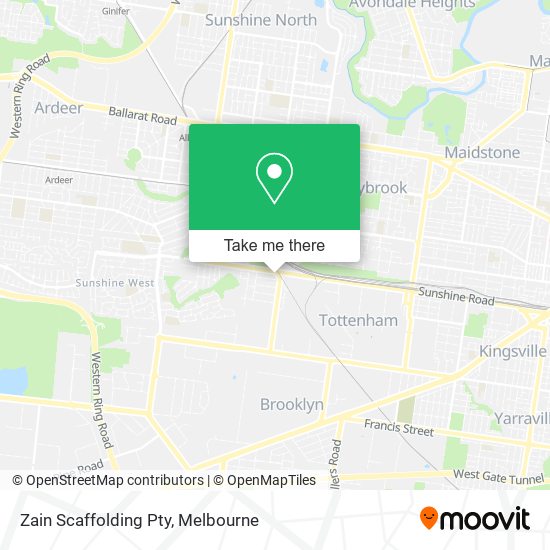 Zain Scaffolding Pty map