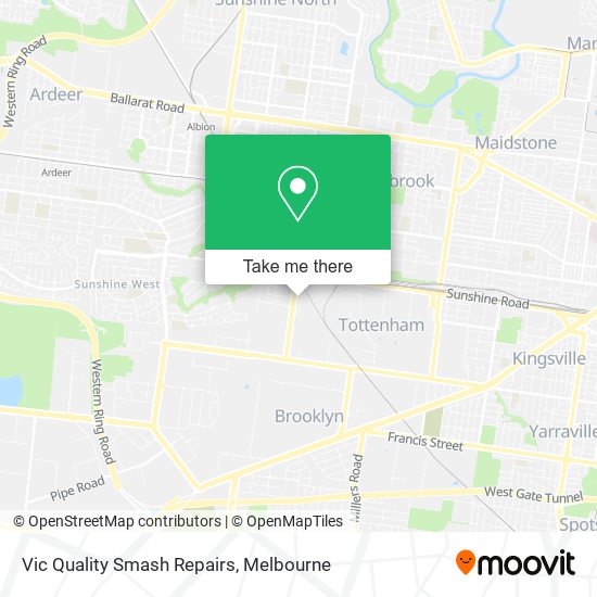 Vic Quality Smash Repairs map