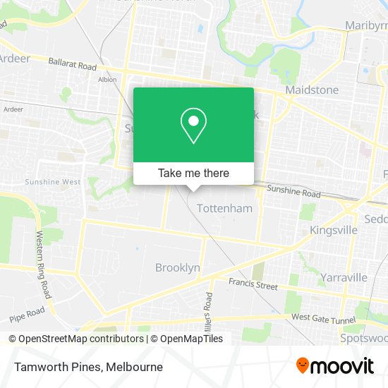 Tamworth Pines map