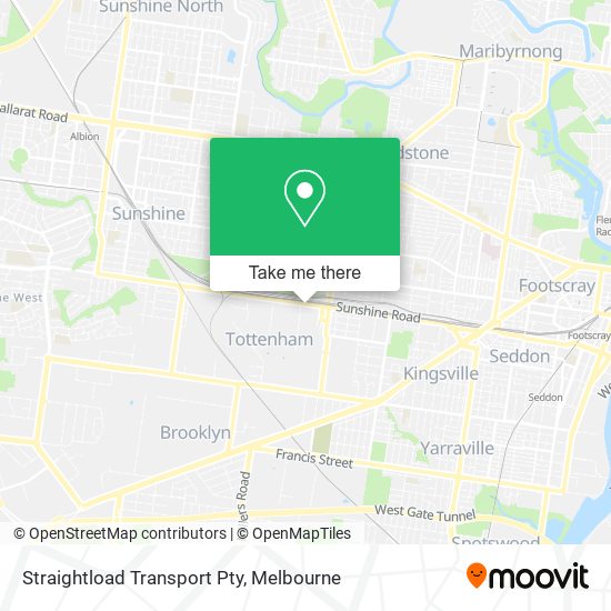 Straightload Transport Pty map