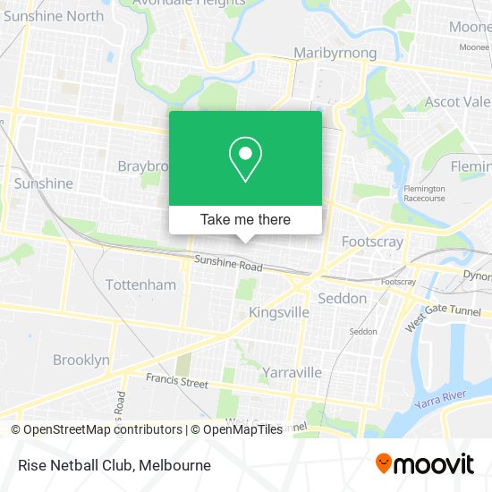 Rise Netball Club map