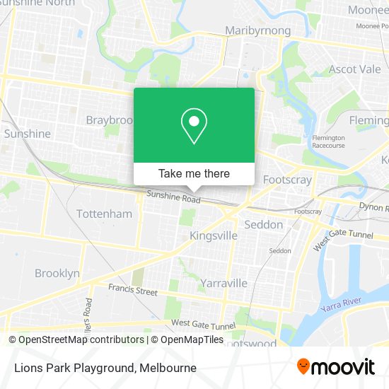 Lions Park Playground map