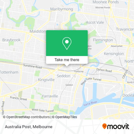 Australia Post map