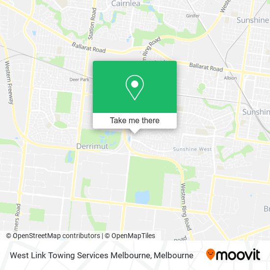 West Link Towing Services Melbourne map