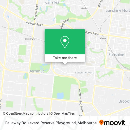 Mapa Callaway Boulevard Reserve Playground