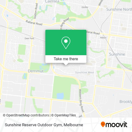 Sunshine Reserve Outdoor Gym map