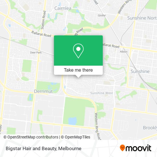 Bigstar Hair and Beauty map