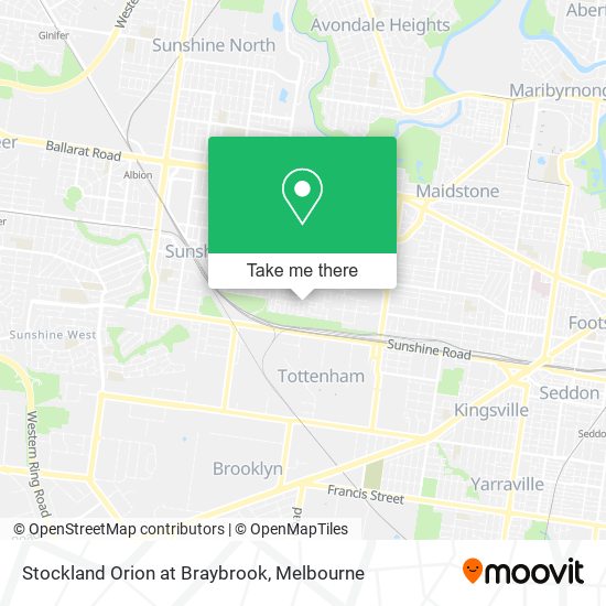 Stockland Orion at Braybrook map