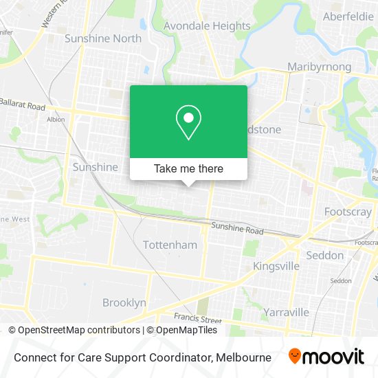 Connect for Care Support Coordinator map