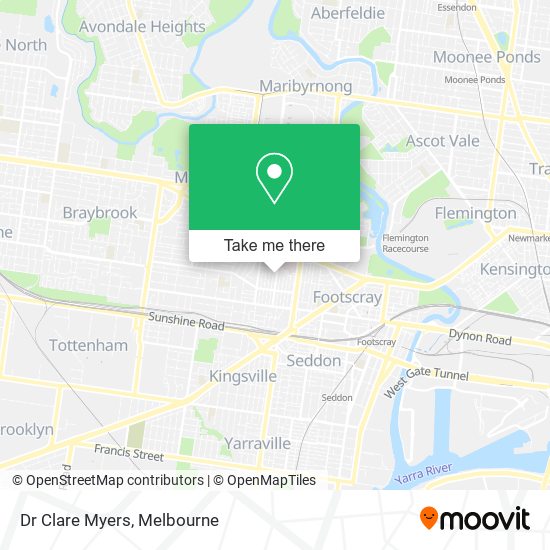 Dr Clare Myers map