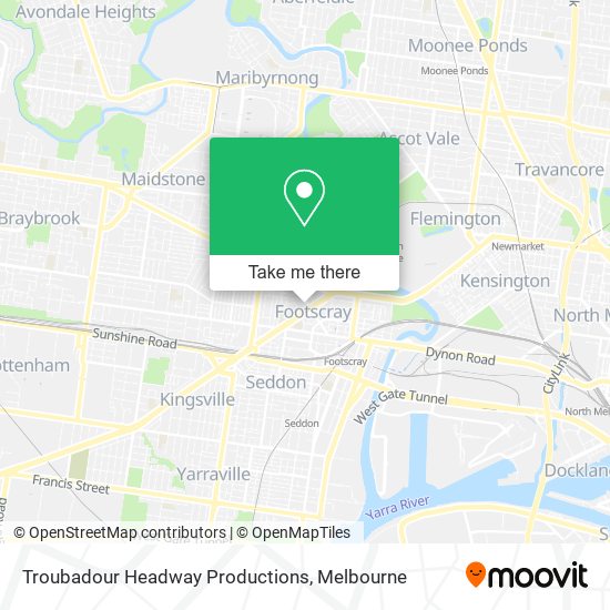 Troubadour Headway Productions map