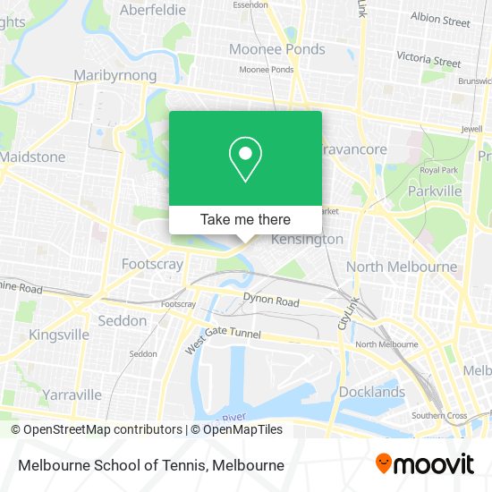 Melbourne School of Tennis map