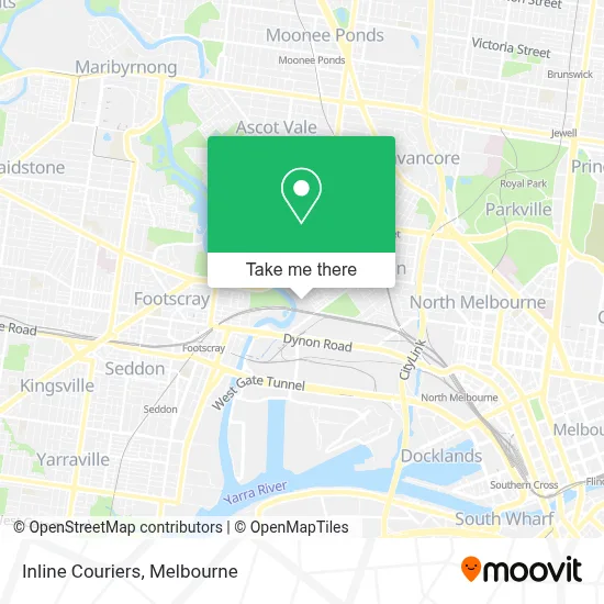 Mapa Inline Couriers