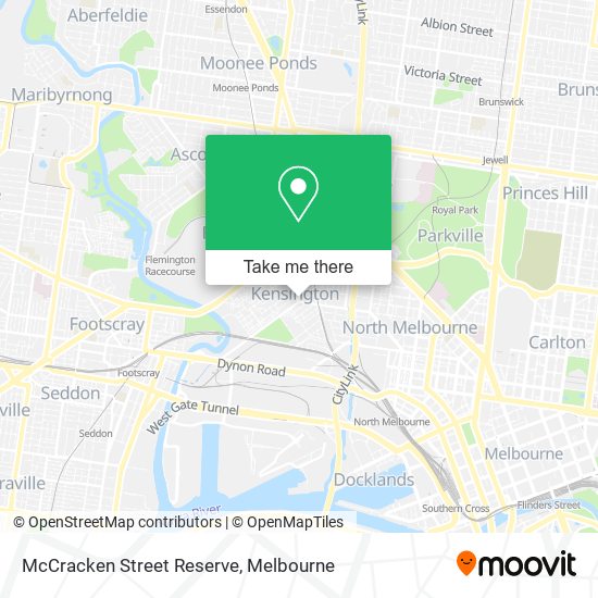 McCracken Street Reserve map