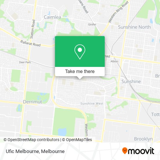 Mapa Ufic Melbourne