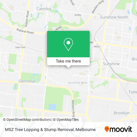 MSZ Tree Lopping & Stump Removal map