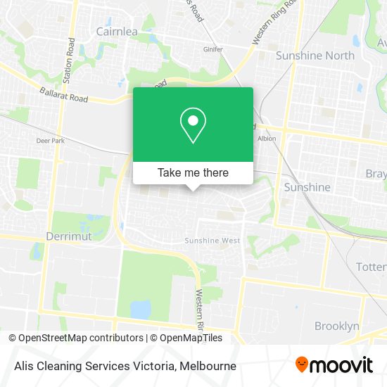 Alis Cleaning Services Victoria map