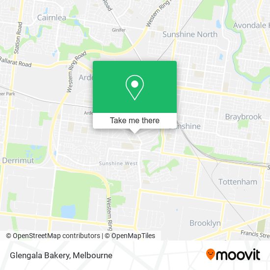 Glengala Bakery map