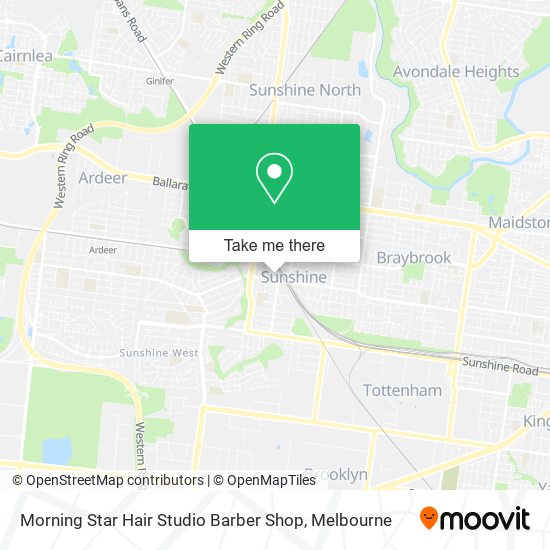 Morning Star Hair Studio Barber Shop map
