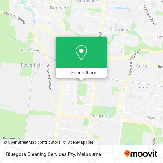 Bluegora Cleaning Services Pty map