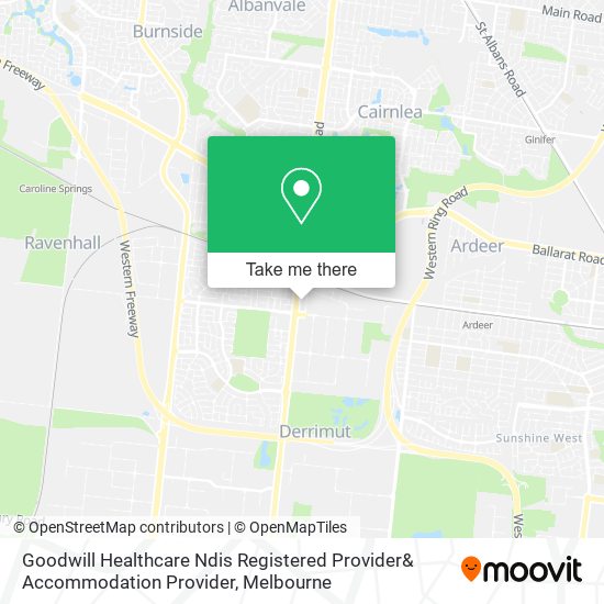 Goodwill Healthcare Ndis Registered Provider& Accommodation Provider map