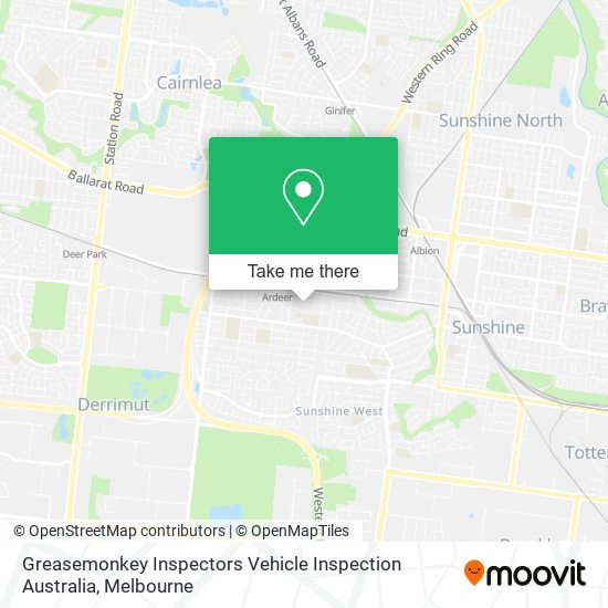 Mapa Greasemonkey Inspectors Vehicle Inspection Australia