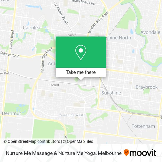 Nurture Me Massage & Nurture Me Yoga map