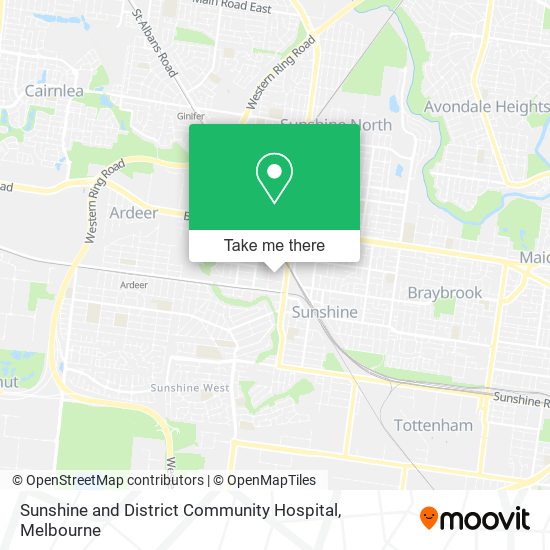 Sunshine and District Community Hospital map