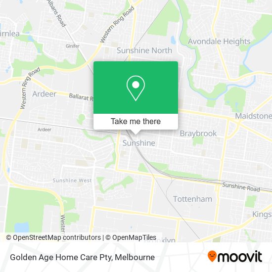 Golden Age Home Care Pty map