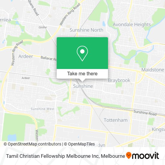 Tamil Christian Fellowship Melbourne Inc map