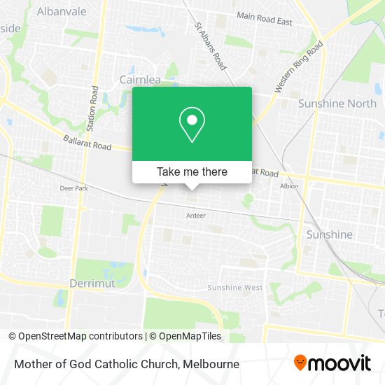 Mother of God Catholic Church map